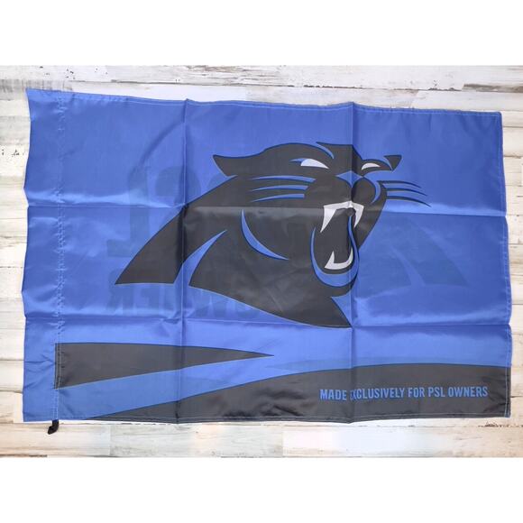 Carolina Panthers PSL Owners Flag Banner 22x35 New Reversible Official NFL - Picture 1 of 6